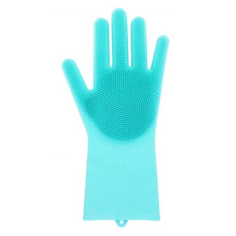 Multipurpose Silicone Gloves Left Blue