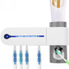 3-in-1 UV Toothbrush Sterilizer Station Holder Toothpaste Dispenser 2019 Best Product for Kids Toddlers Family