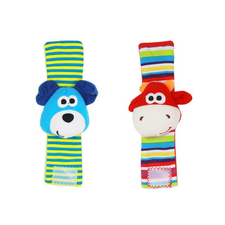 Adorable Best Selling Animal Wrist and Foot Socks Rattle