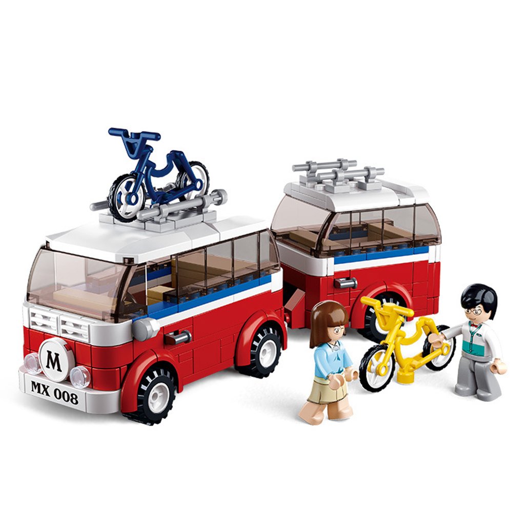 Brick Toy Set 324 Pieces Camper DYI
