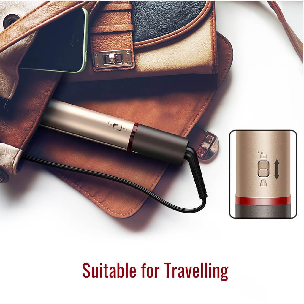 One Step Pro Hair Styling Iron Ergonomic Bag Fit Travel