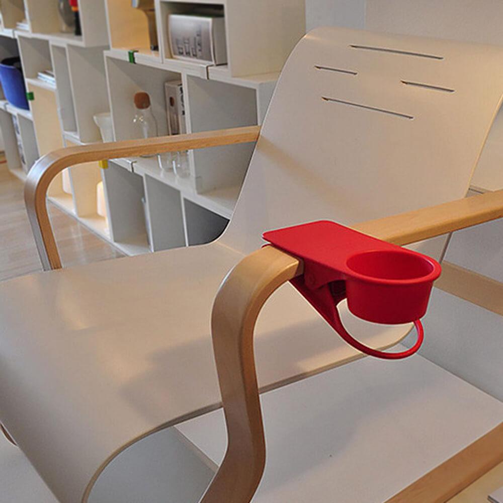 clip on cup holder for chair - desktop clip-on cup holder