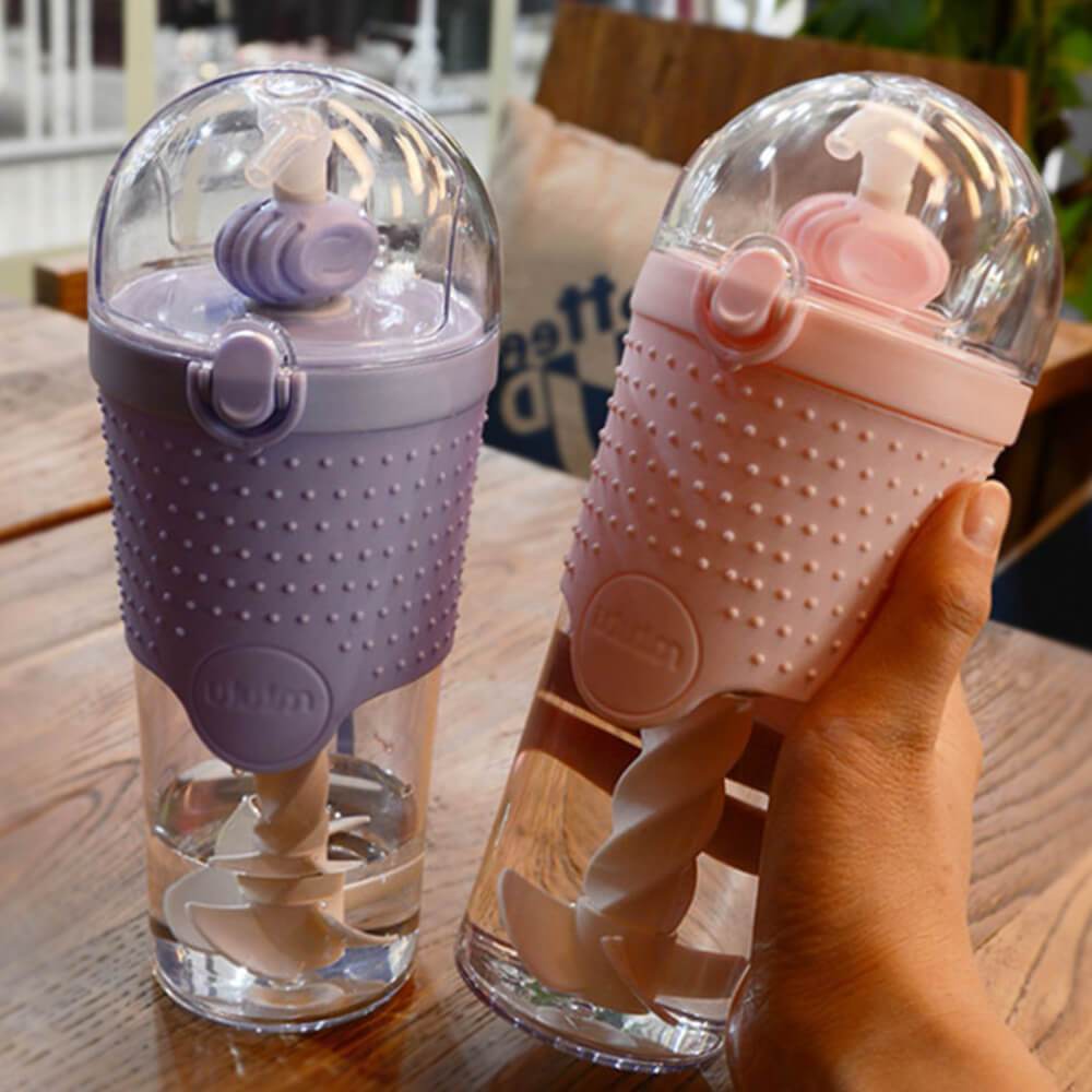 Effortless Protein Powder Shaker Bottle Spiral Steering Leakproof 500ml