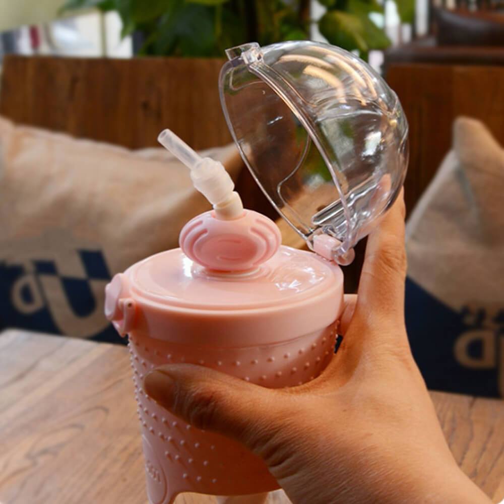 Effortless Protein Powder Shaker Bottle Pink