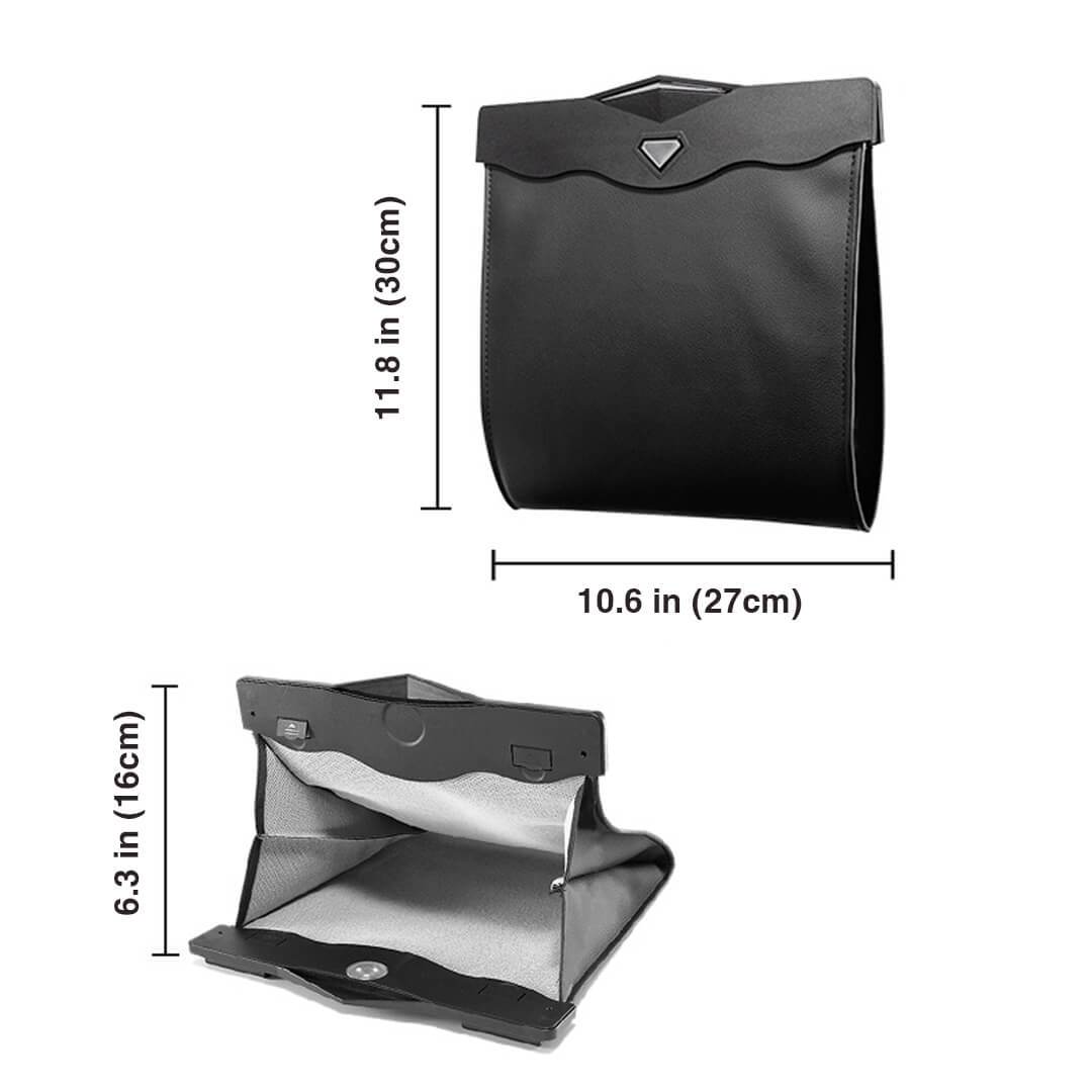Car Seat Back Litter Trash Garbage - Foldable Car Storage Bag