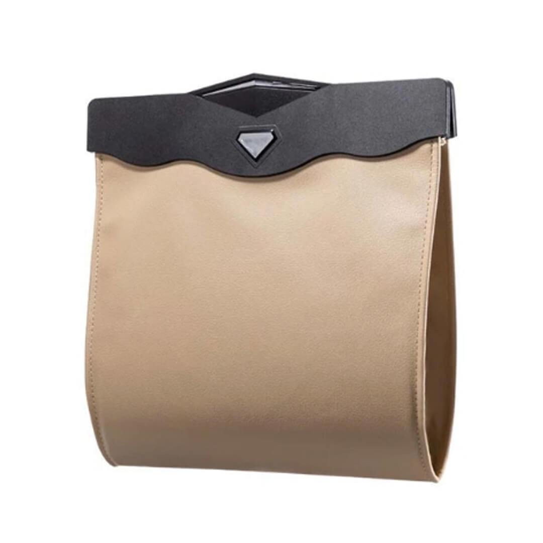 car trash bag cute - Foldable Car Storage Bag Tan