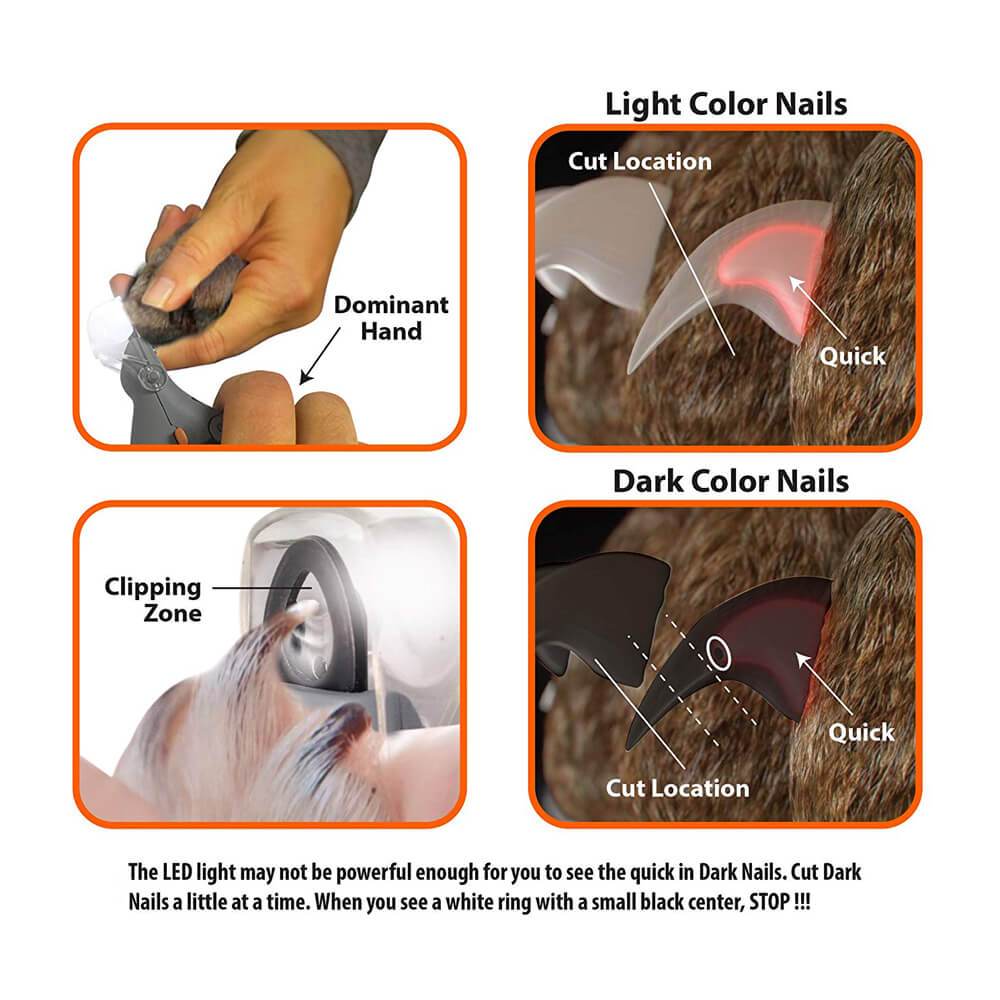 illuminated pet nail clipper
