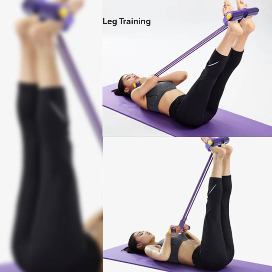 full body resistance band workout - Latex Elastic Pedal Pull Rope Male Female