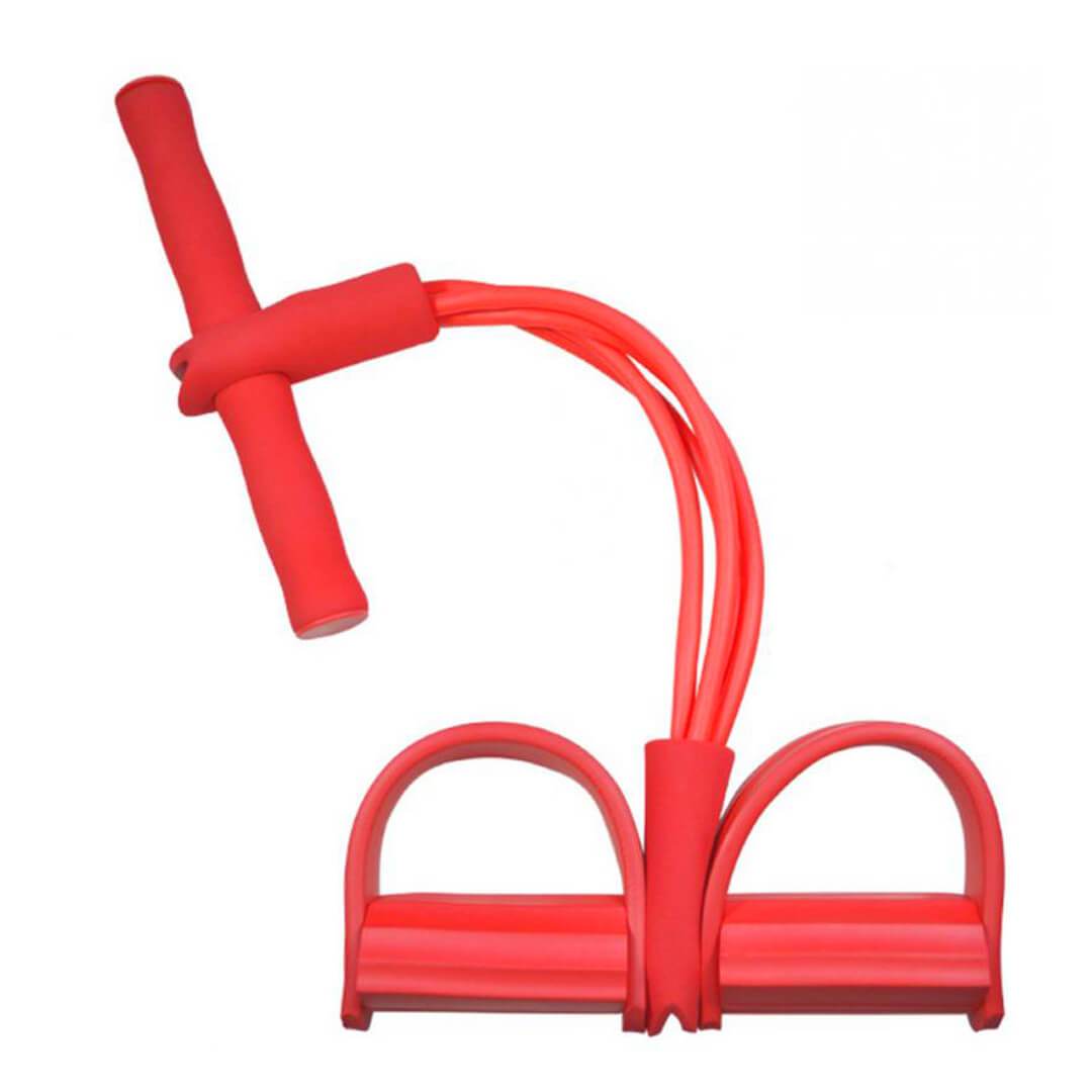 resistance bands exercises for beginners - Latex Elastic Pedal Pull Rope Red