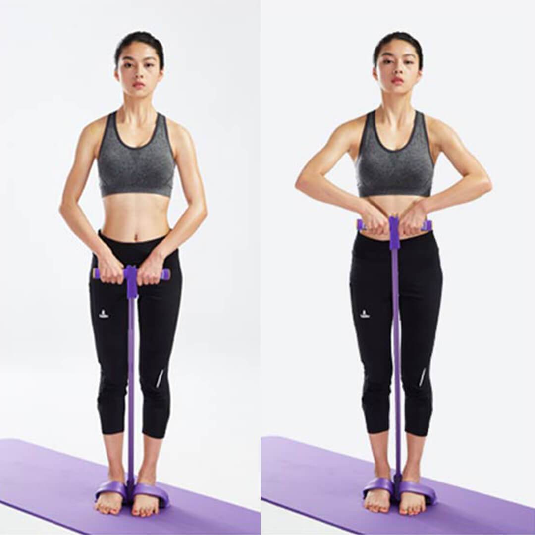 shoulder exercises at home - Latex Elastic Pedal Pull Rope