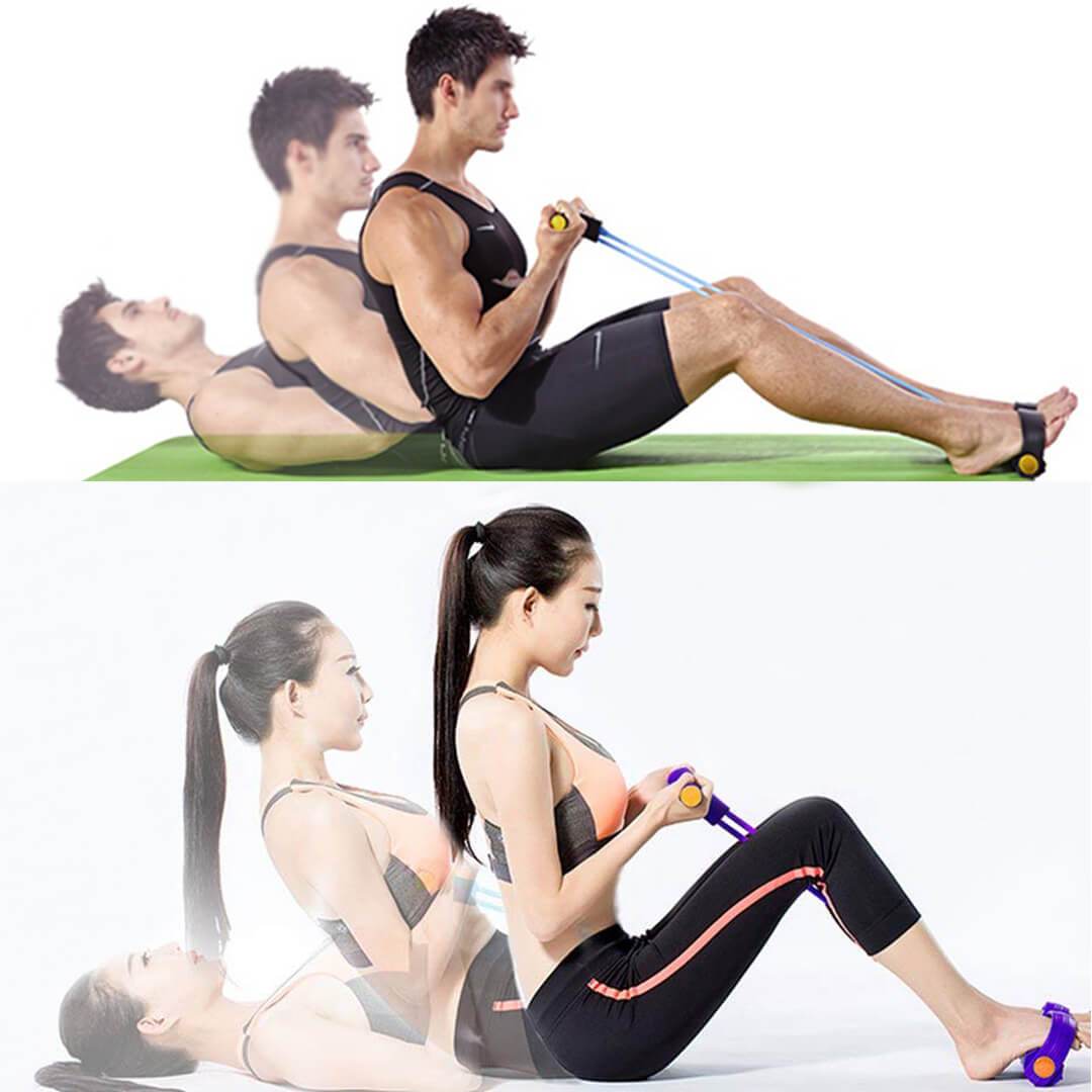 full body resistance band workout - Latex Elastic Pedal Pull Rope Male Female