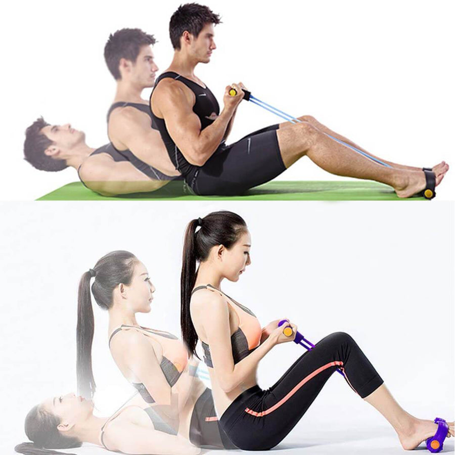 full body resistance band workout - Latex Elastic Pedal Pull Rope Male Female
