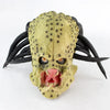 Latex Predator Mask with dreads halloween