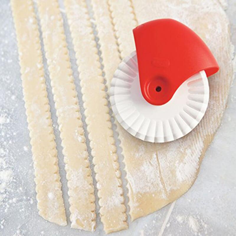 Pastry Wheel Cutter 2019 Pie Lattice Top Design Cutter Red