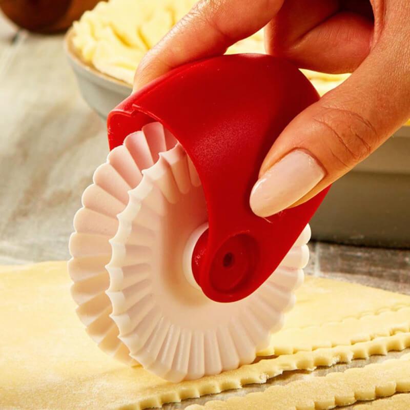 Pastry Wheel Cutter 2019 Pie Lattice Top Design Cutter Red
