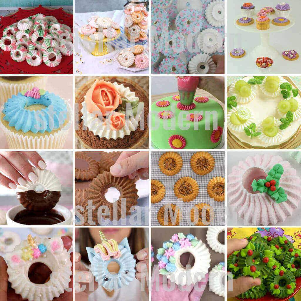 Perfect Sultane Meringue Cookies Nozzle Tip Mold Type Unicorn Christmas Chocolate