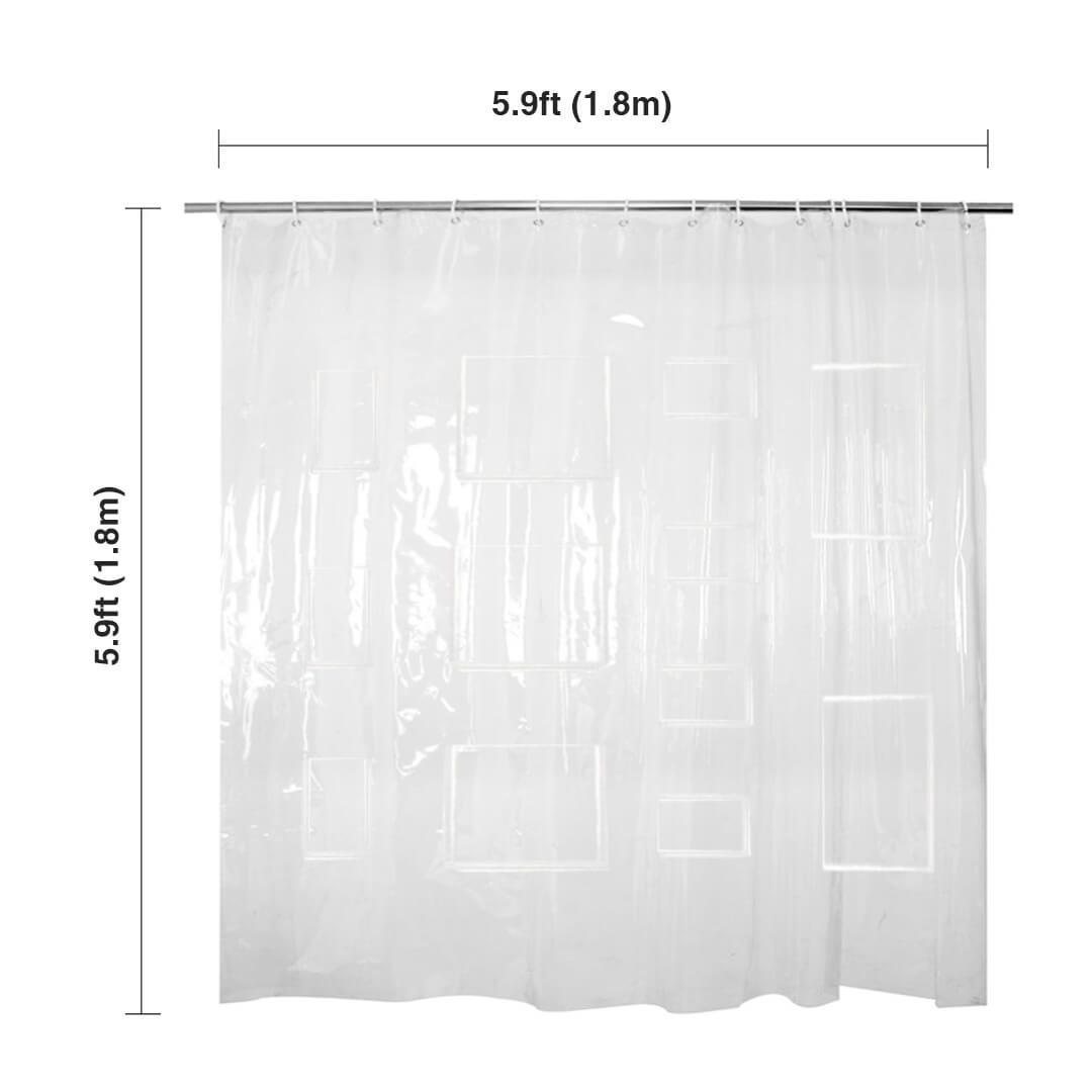 Incorporate the Phone and Tablet Holding Shower Pocket Curtain into your bathroom