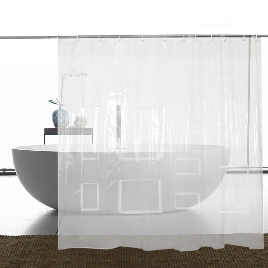 Incorporate the Phone and Tablet Holding Shower Pocket Curtain into your bathroom