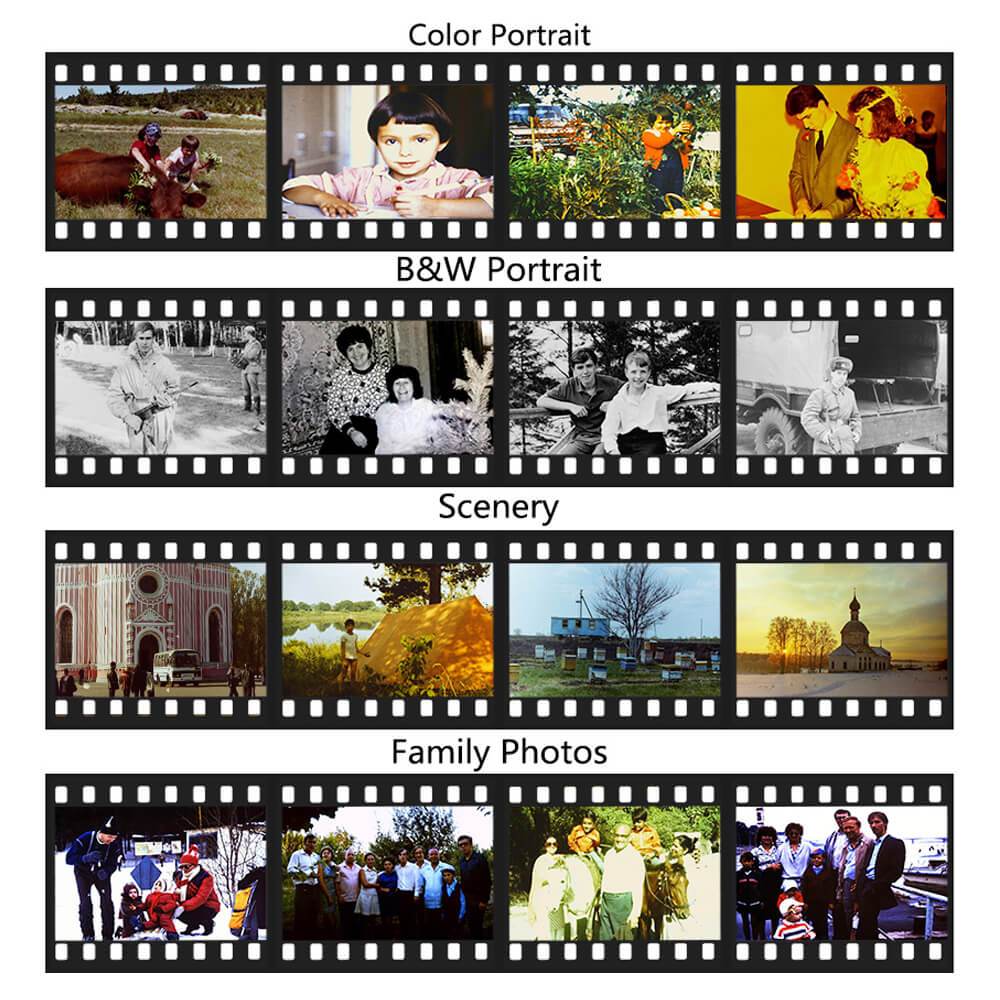 Compact All-in-One Film Scanner Portable All-in-One Film and Slide Scanner