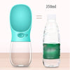 dog water bottle with bowl attached 350ml Portable Pet Water Dispensing Bottle