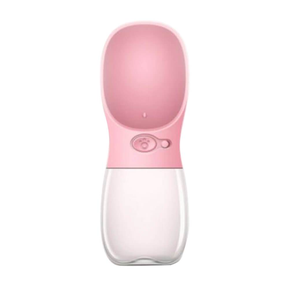 Portable Pet Water Dispensing Bottle Pink leakproof food grade