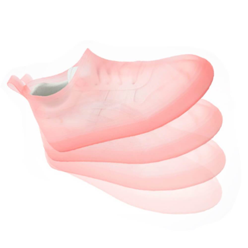Reusable Waterproof Shoe Covers Flexible Pink