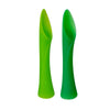 Flexible Training Spoon Teether BPA free Light and Dark Green