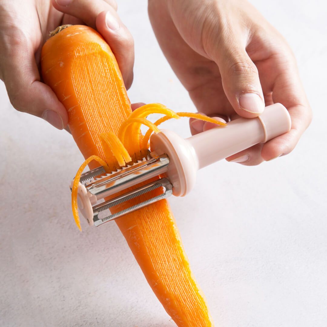 Three Blade Fruit and Veggie Peeler 3 in 1 multipurpose peeler carrot