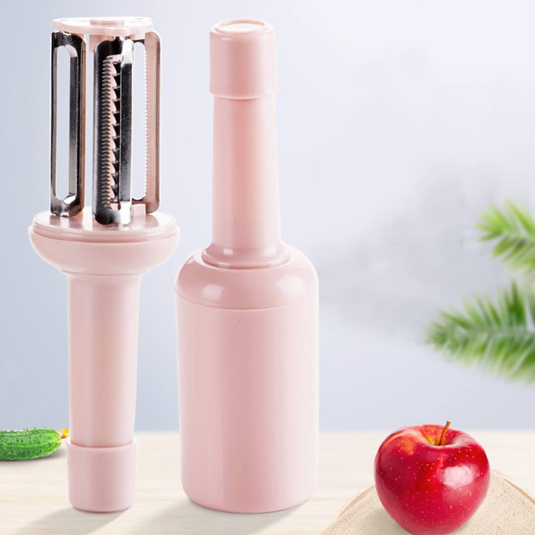 Three Blade Fruit and Veggie Peeler 3 in 1 multipurpose peeler pink