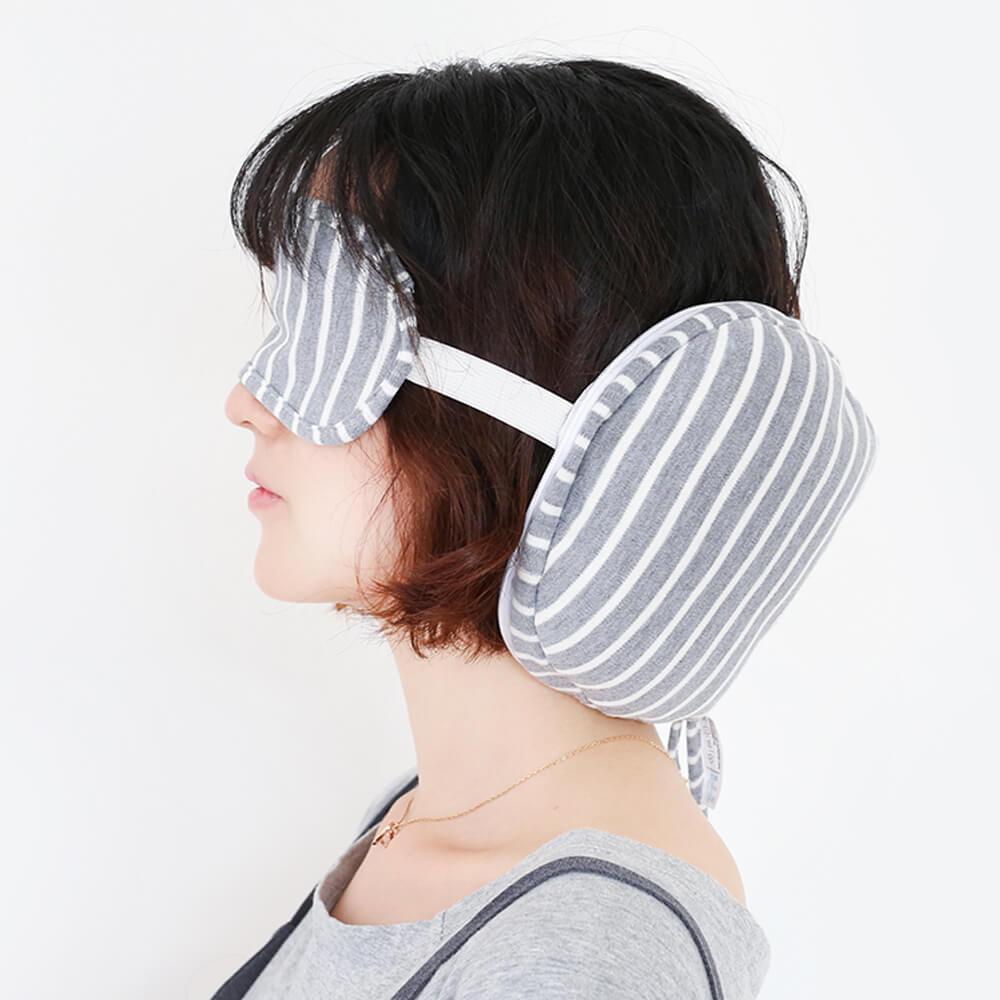 Travel Self-contained Eye Mask and Pillow - best travel eyes mask and pillow