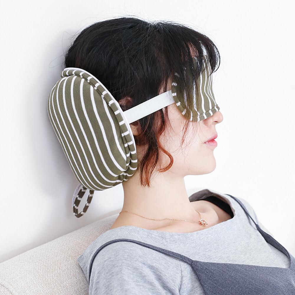 Travel Self-contained Eye Mask and Pillow